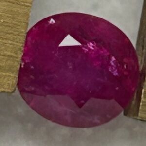 1.10 ct Natural Loose Burmese Ruby Oval Gemstone from Victorian Ring